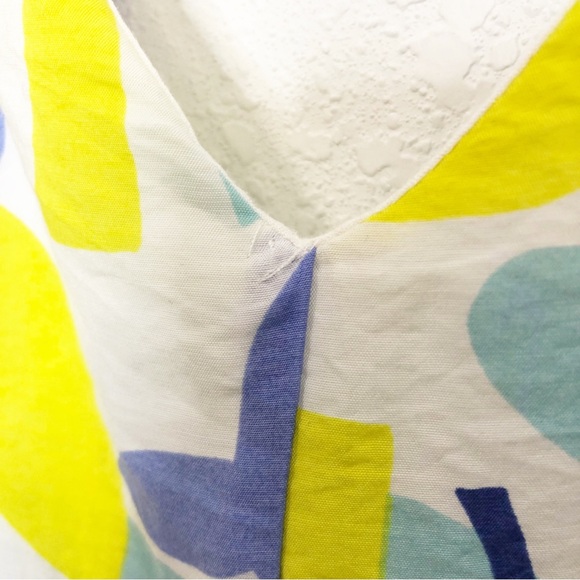 Molly Bracken Printed Maxi Dress V-Neck Ruffle White Size Medium Lili Sidonio - Picture 11 of 15